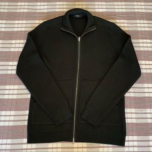 THEORY DOUBLE ZIPPER UP AND DOWN CARDIGAN SWEATER